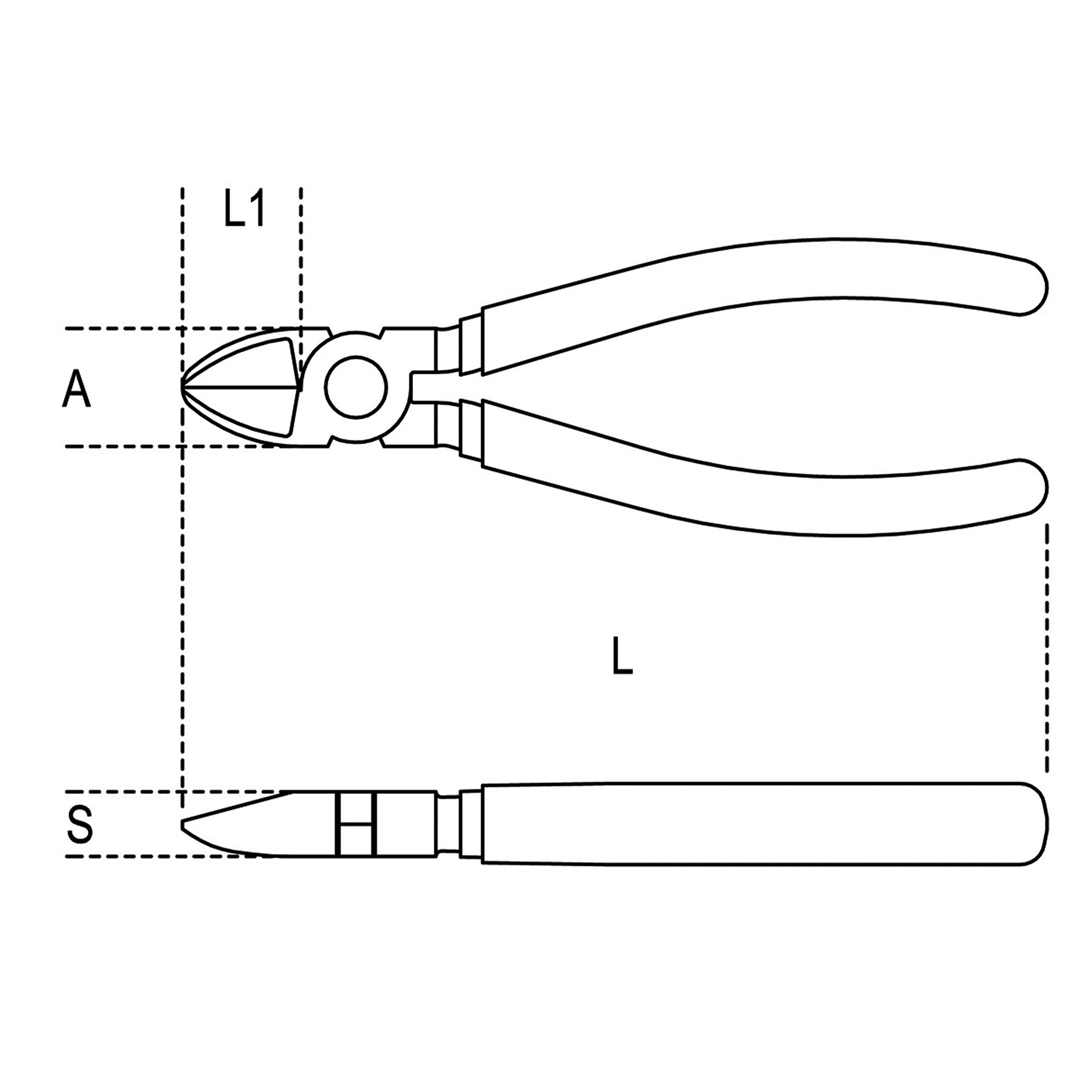 Beta 1082BM 140 - Tronchesi a taglienti diagonali impugnatura bimateriale