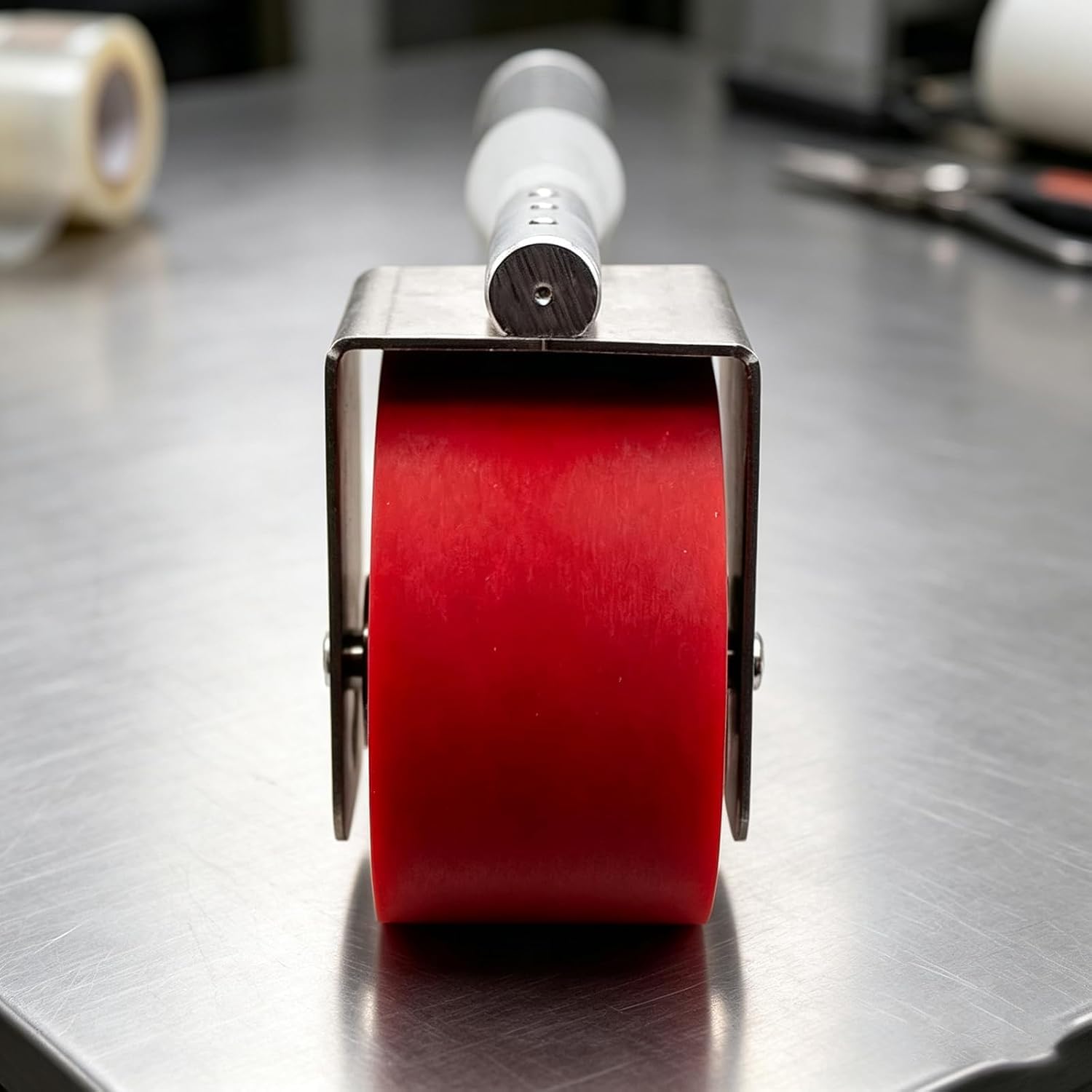 Herramienta De Prueba De Adhesivos con Rodillo Manual De 2 Kg, Rodillo Manual Estándar, Espesor De Caucho: 6 Mm, Velocidad De Rodadura: 300 Mm/min, para Pruebas De Resistencia Al Despegue Y