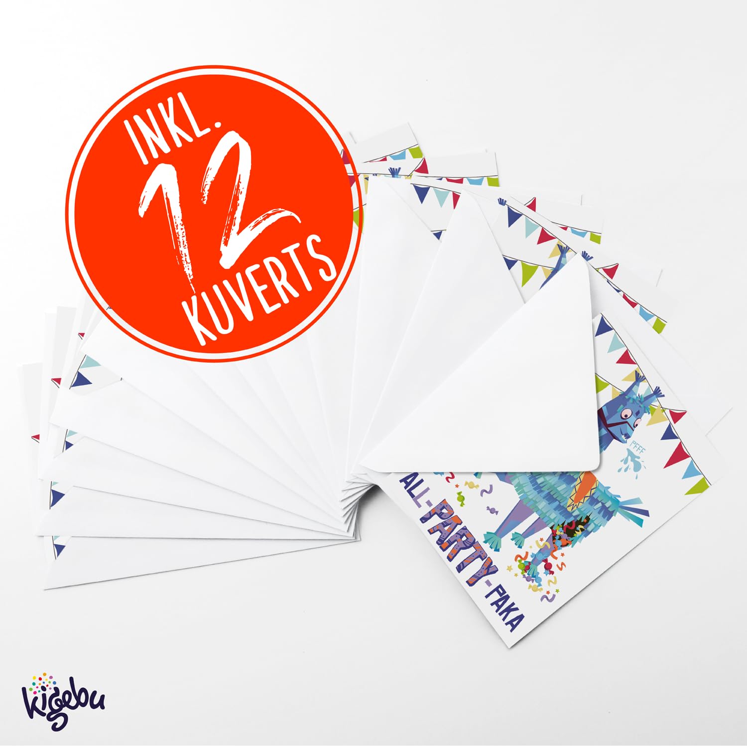 12 Biglietti D'Invito A Tema Lama – Compleanno Bambini E Adulti – Formato Cartolina 14,8x10,5 Cm