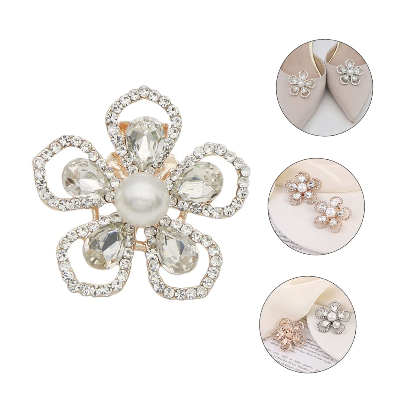 CALLARON Ornamento Per Scarpe Rimovibile Fibbia Per Scarpe Clip Per Vita Scarpe Da Sposa Fibbia Per Scarpe Spille Per Bottoni Portascarpe Clip Per Scarpe Decorative Ciondoli Per Scarpe