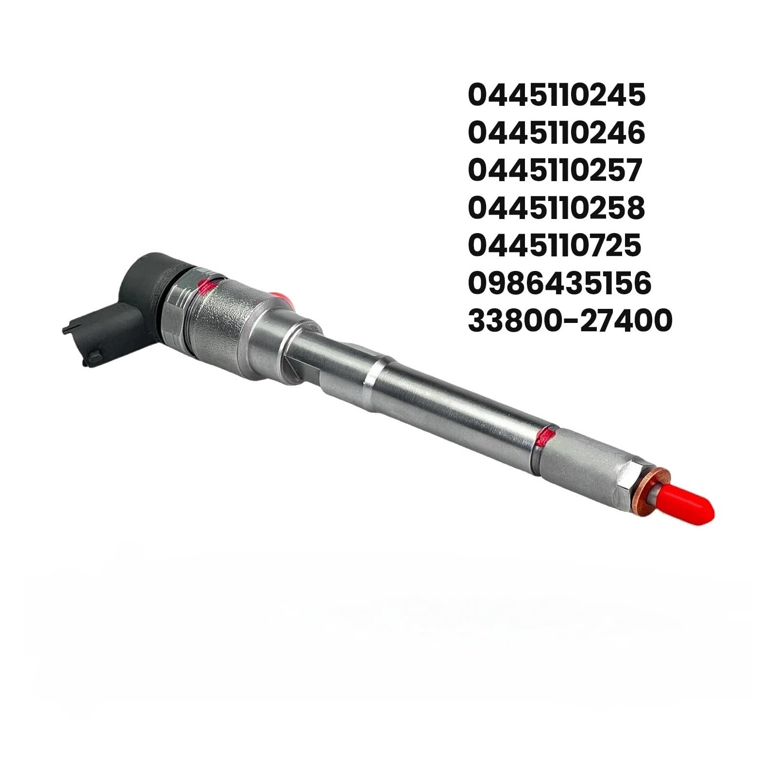 0445110245 0445110258 33800-27400 Diesel Fuel Injector Nozzle Compatible With HYUNDAI I30 Sonata Tucson Compatible With KIA Sportage Carens