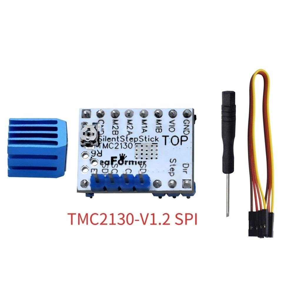 Druckerteile 1/4pcs 2130 V1.2 mit SPI MKS Stepper Motor StepStick Mute Driver für 3D-Drucker Control Board Ersatzteile (Größe: 4pcs TMC 2130 V1.2) (Size : 4pcs TMC 2130 V1.2)