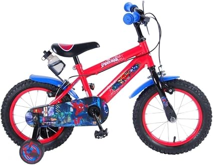 volare Bicicletta per Bambini Spiderman Misura 14 Pollici Premium, Rosso :  Amazon.it: Sport e tempo libero