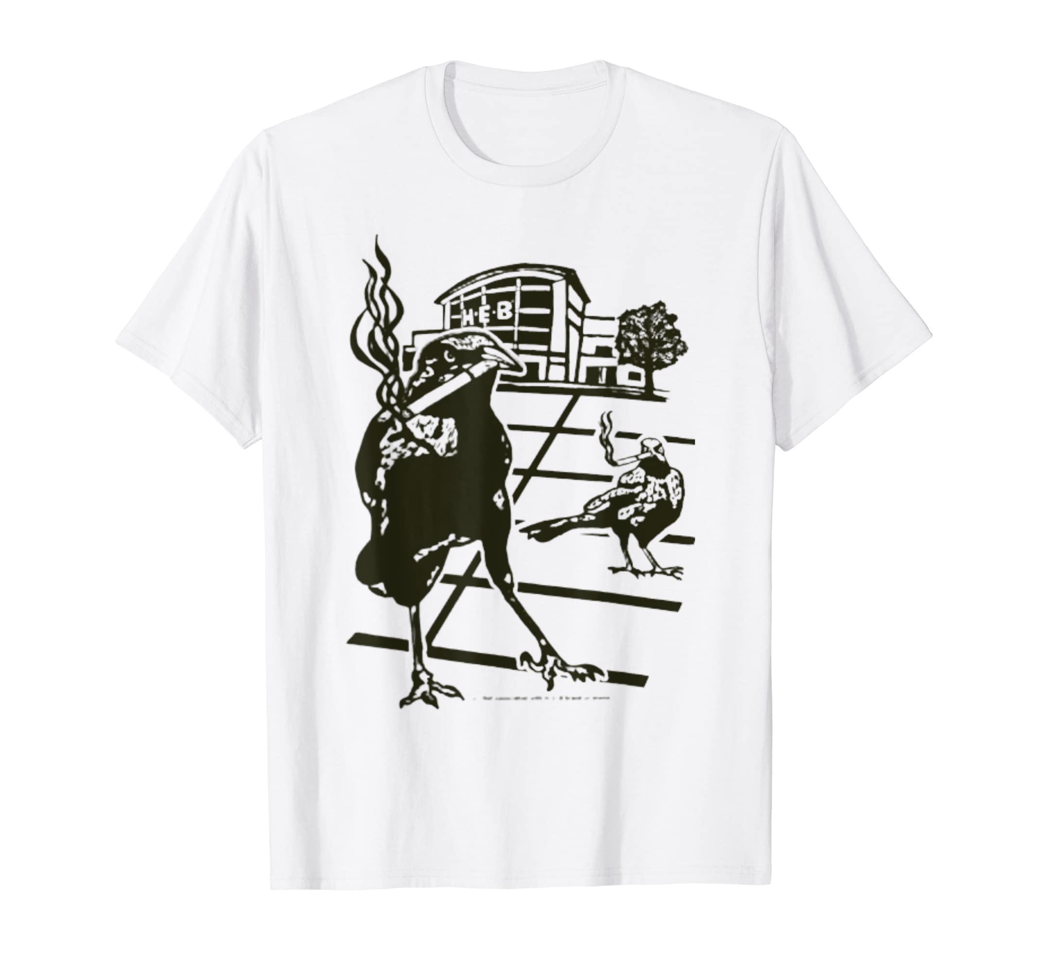 Smoking Grackle Bird T-Shirt