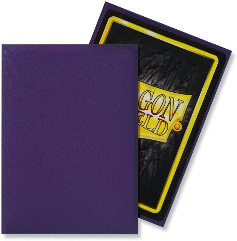 Dragon Shield 100 Count Standard Size Matte Deck Protector Sleeves (Matte Purple)