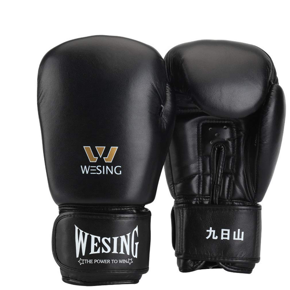 Guantoni Da Boxe Sacco Da Boxe Mitts (8 Oz 10 Oz 12 Oz 14 Oz 16 Oz) Di Combattimento Sparring Punzone Bag Mitt, Può Essere Utilizzato Come Sparring Guanto O in Borsa Guanti E MMA Training,Nero,10oz