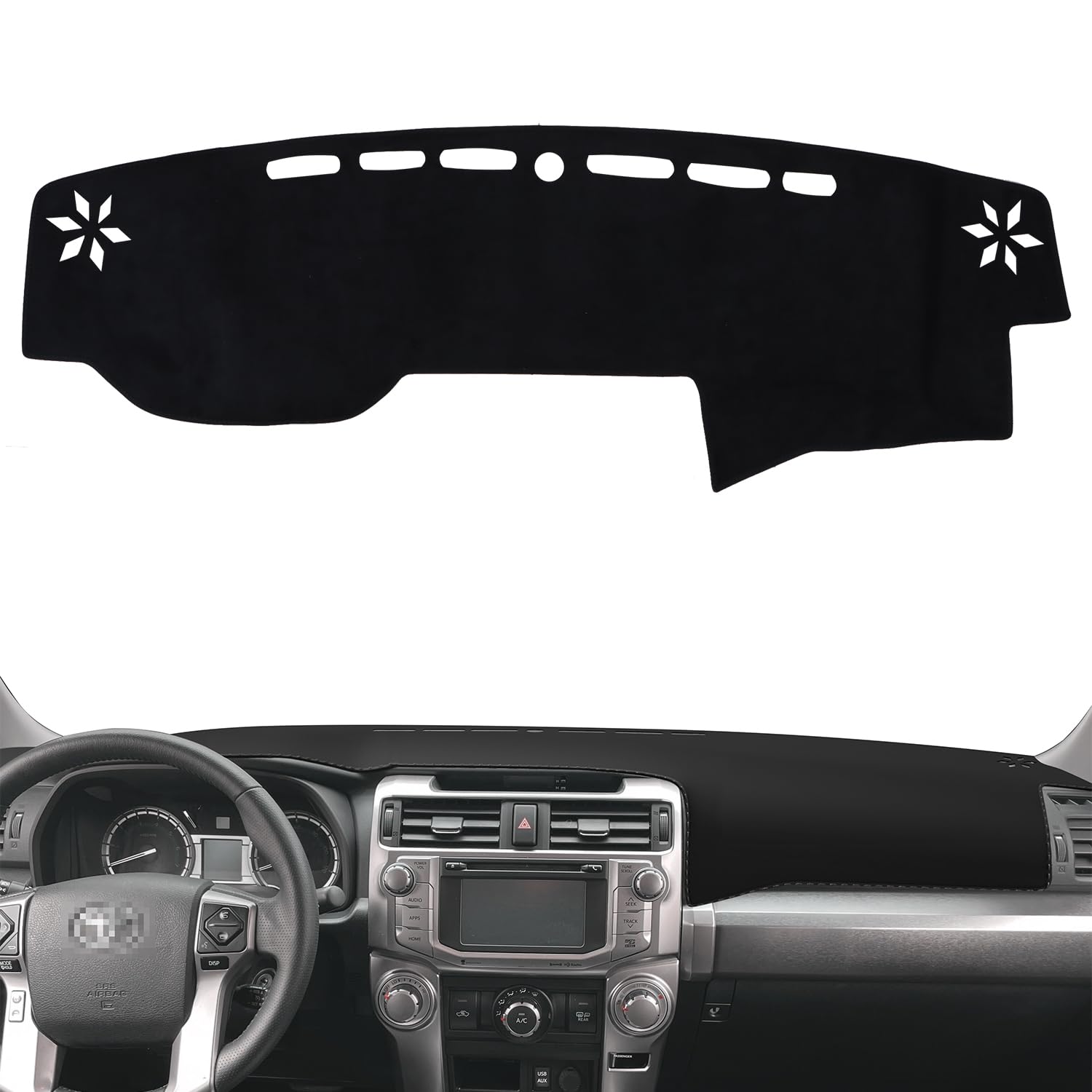 Photo 1 of auovo Dashboard Cover Mat Compatible with Toyota 4Runner 2010-2023 Anti-Slip Dash Cover Dash Carpet Cover Sunshield Protector