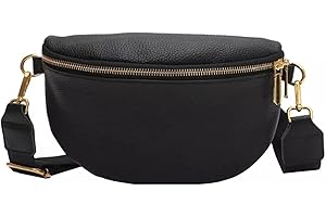 Vintage Genuine Leather Fanny Pack Crossbody Bag for Women