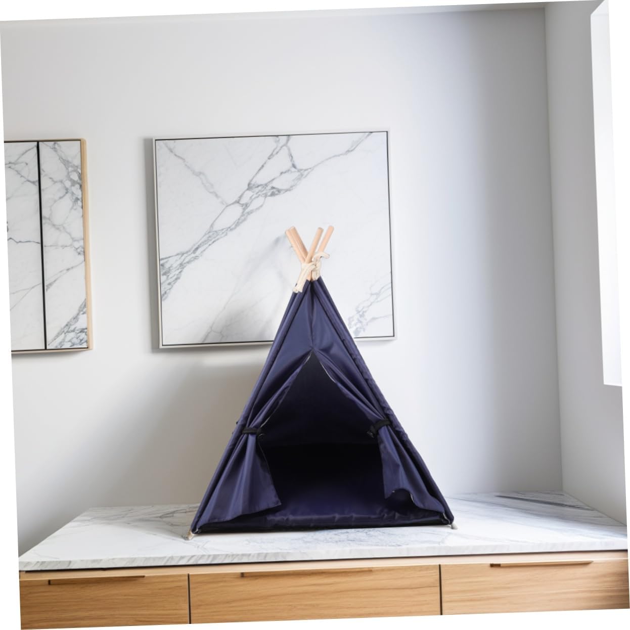 BESPORTBLE Indoor Outdoor Dog Tent Oxford Cloth Pet Teepee Washable Dog Mattress Cat Tunnels for Sleep