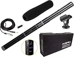 Microfone shotgun boom Condensador Ultracardióide Ksr Kt81
