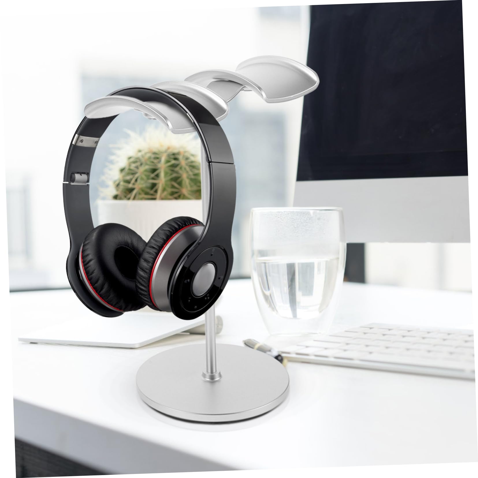 Uonlytech 2pezzi Porta Cuffie Da Supporto Per Cuffie Da Tavolo Stand Accessorio Wireless Organizzatore Salvaspazio Per Scrivania