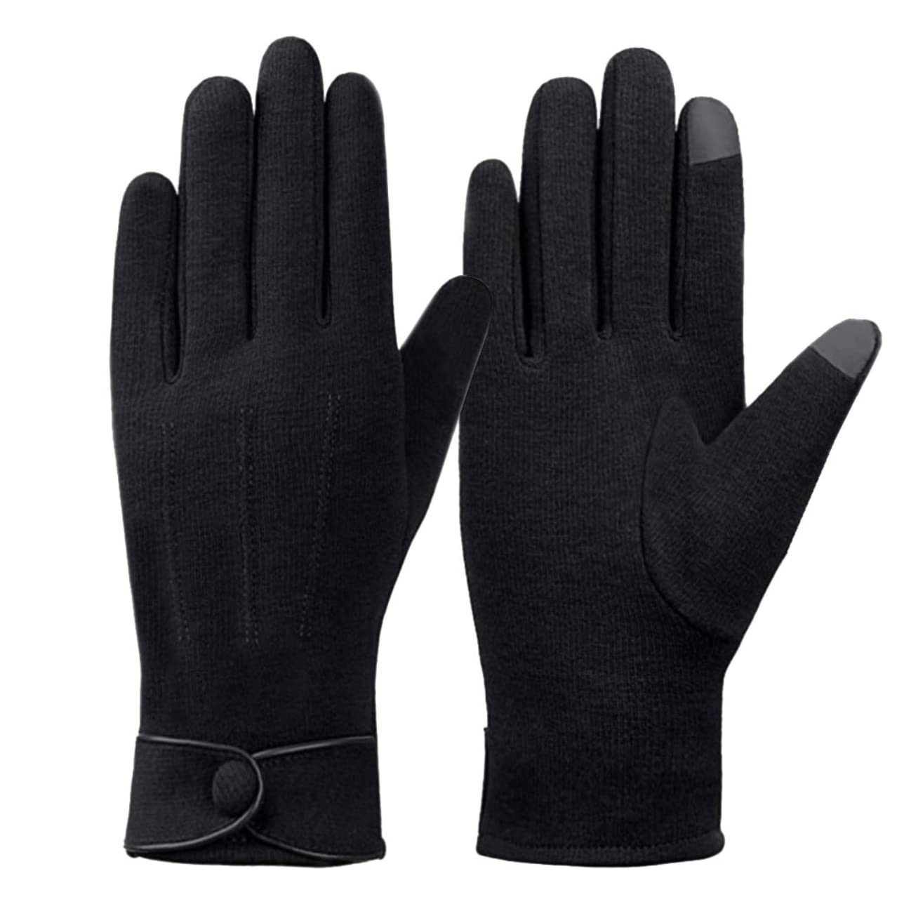 FadsaceWomen Winter Gloves Warm Windproof Touchscreen Gloves for Girls Winter Using Sensitive Touch Screen Texting Fingers