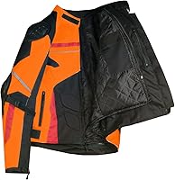 Vista 3 de Jackets 4 Bikes AirTrek - Chaqueta para hombre de motociclista, de malla, naranja, XXL