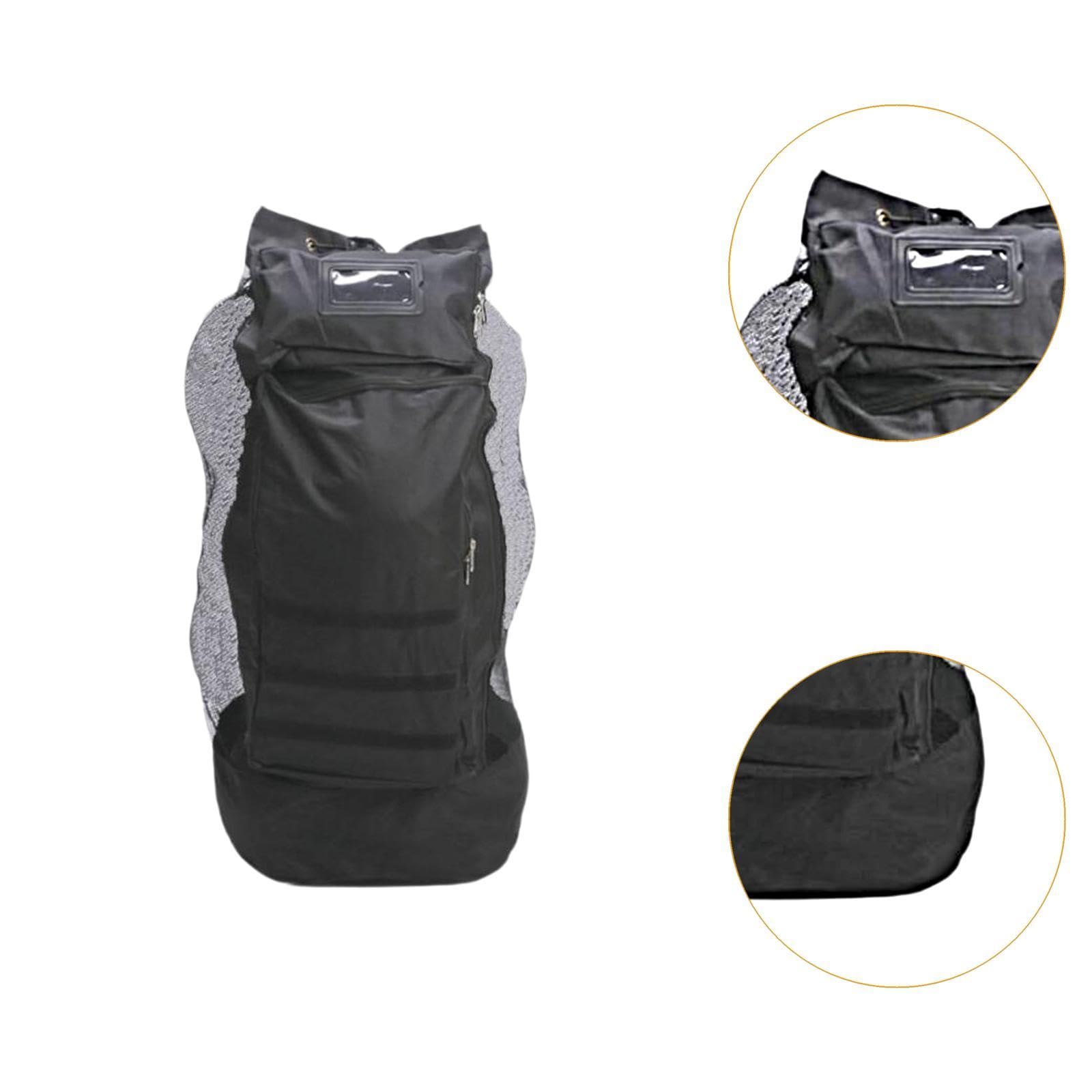 UGPLM Sports Equipment Bag Mesh Drawstring Bag with Front Pockets Sports Ball Bag Basketball Backpack for Swimming Gear Coaches Gear