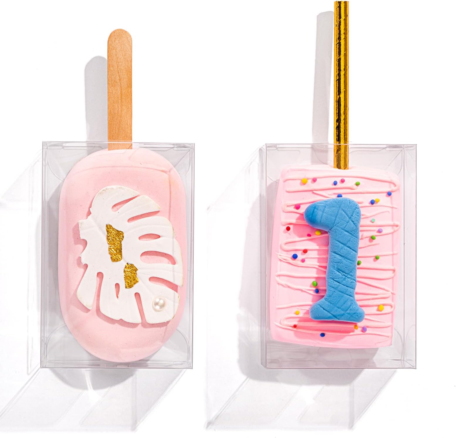 24PCS Rice Krispie Treat Boxes with Hole Cakesickle Boxes Candy Boxes Treat Boxes Party Favors Boxes candy Boxes (3.5"x 2.4"x 1.38")