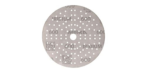 Miniatura 28 de Mirka Iridium Premium Sandpaper Ø 6-Inch Hook & Loop, Grit 120, 50 pcs/for Sanding of Paint, Putty, Primer, Wood, Steel, Mineral Materials, Plastic.