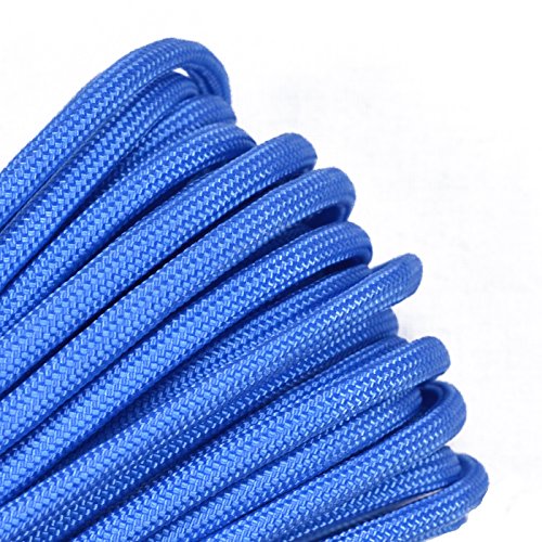 Solid Colors Paracord - Type III Parachute Cord - Baby Blue Tarheel - 100 Feet
