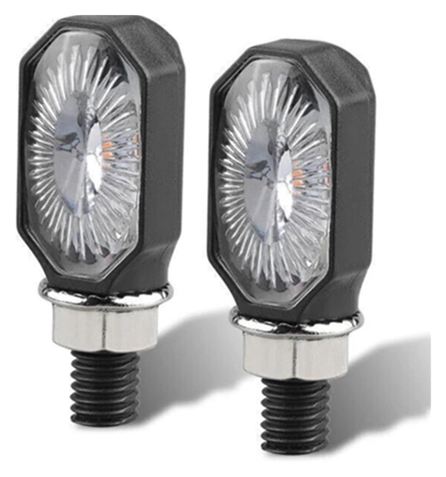 Indicatore Direzione Anteriore per H&yosung 12V 10mm Indicatore di Direzione per Motocicletta Luci Anteriori E Posteriori Indicatori(2 PCS)
