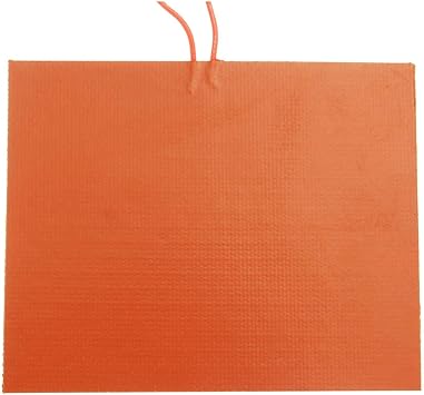 review FAUUCHE JF-Xuan 3D Printer Parts, 80x100mm 12V DC 20W Flexible Waterproof Silicon Heated Bed Heating Pad Compatible with 3D Printer 3D Printer Accessories