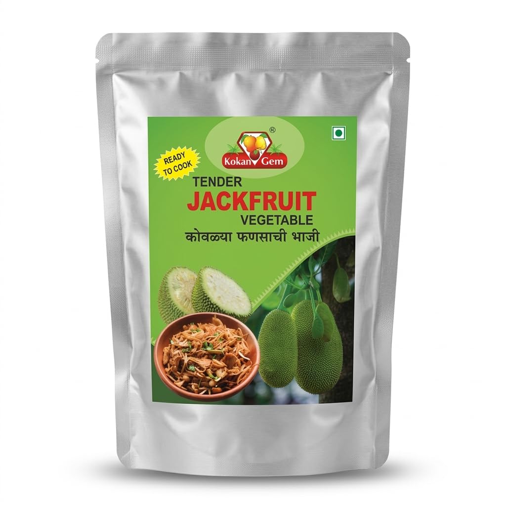 Kokan Gem Tender Jackfruit Vegetable, Ready-to-Cook Traditional Indian Dish, Young Green Jackfruit in Convenient Pack-picture-22