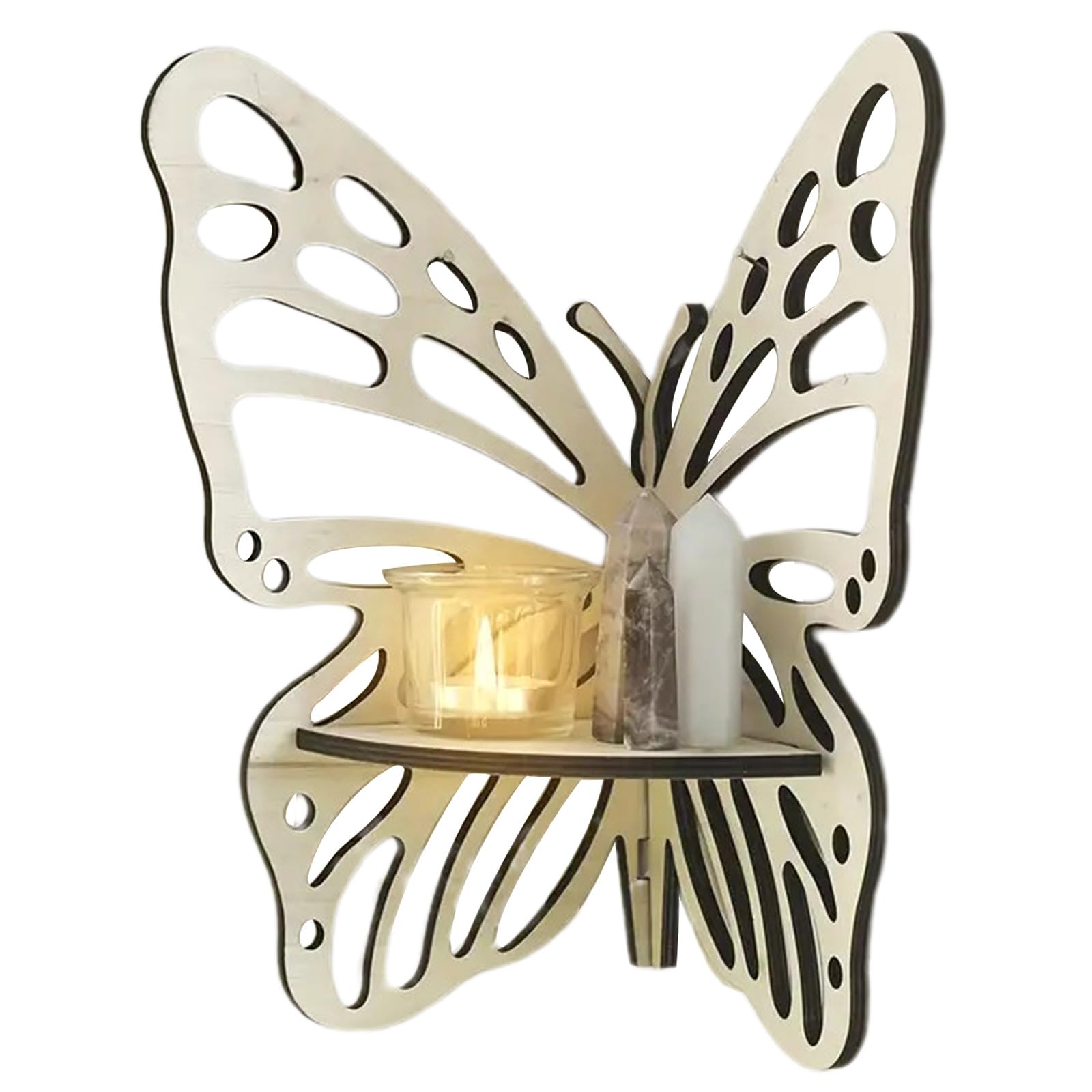Decorative Butterfly Corner Shelf Stylish and Wall Decoration for Displaying Cute for Home Cute Art and Craft Showcase Display Stand