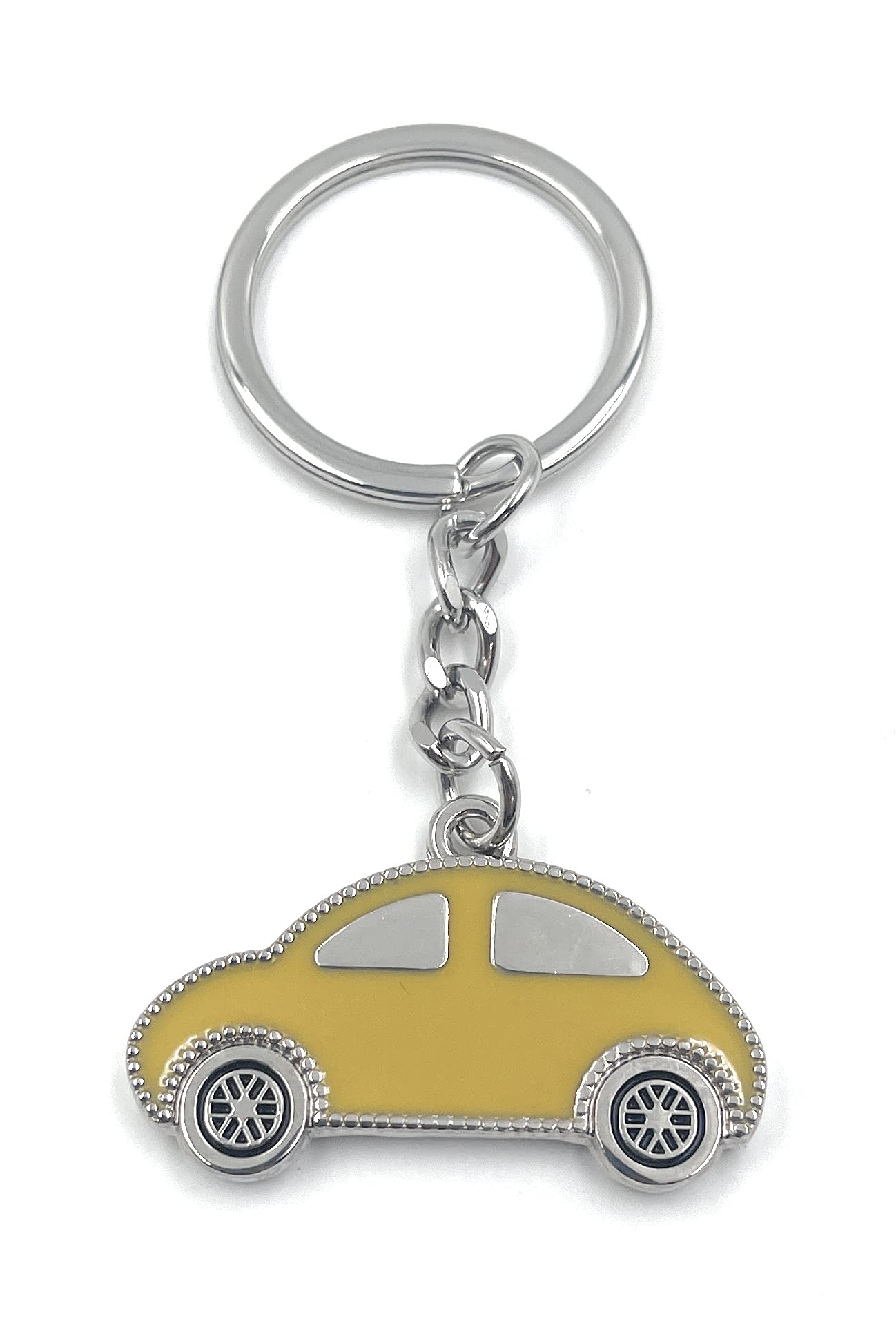 H-Customs Vehicle Limousine Car Yellow Keyring Pendant
