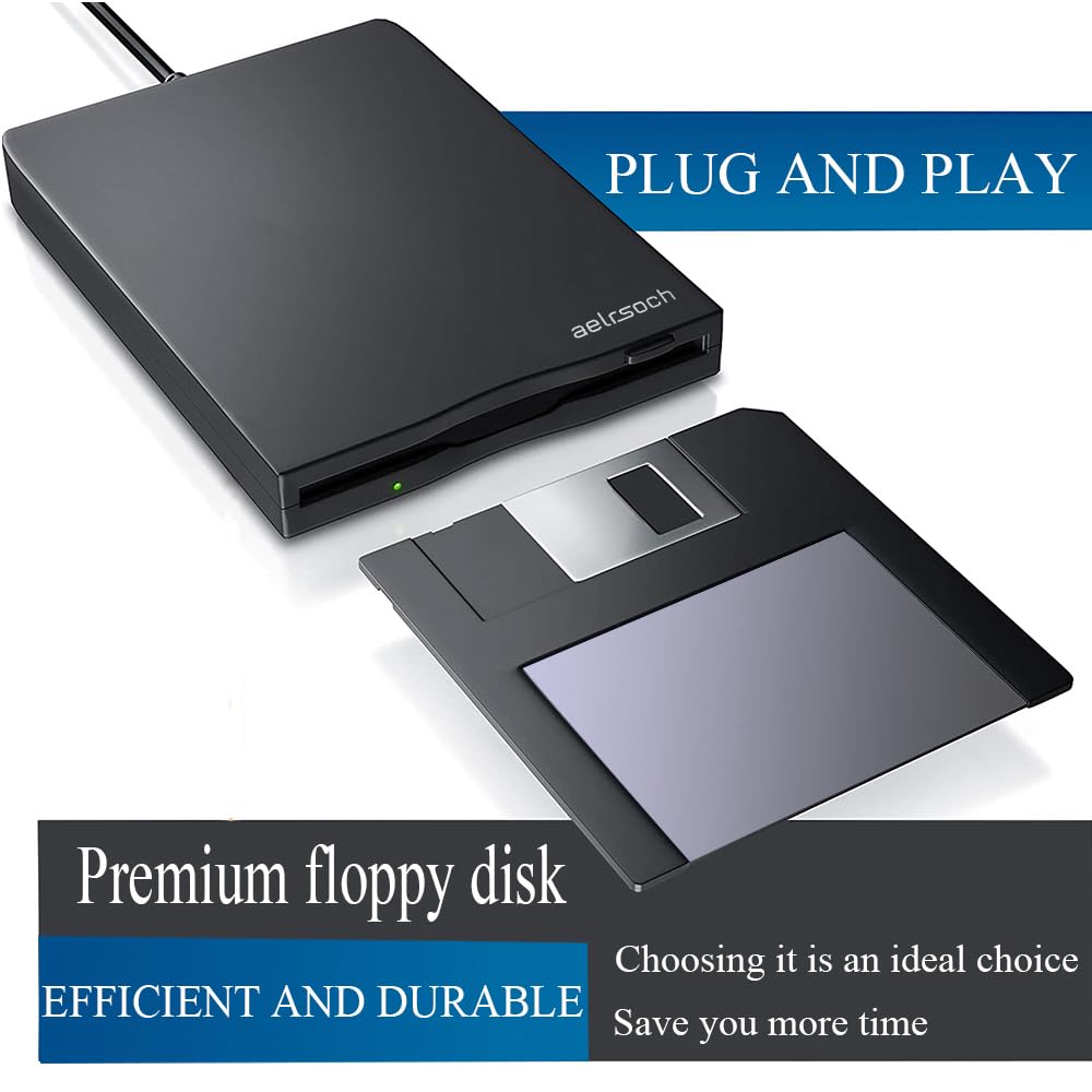 Unità floppy esterna, disco floppy USB 3.5, 1.44 MB, per Win 7/8/10/11