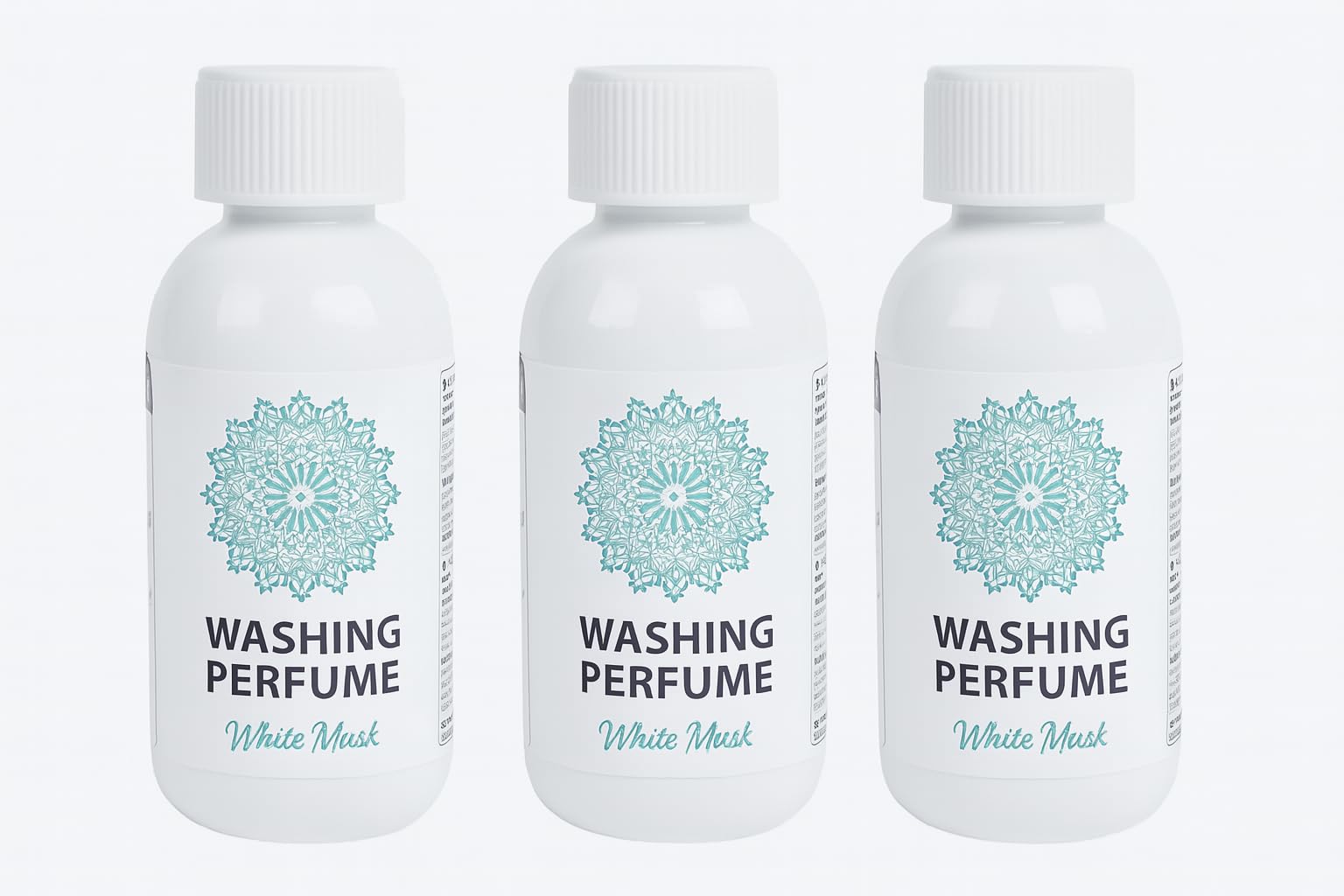 Parfum de Linge Musc Blanc – Lessive Parfumée Longue Durée | Senteur Fraîche et Intense | Compatible Machine et Lavage à la Main - LOT DE 3-150ML