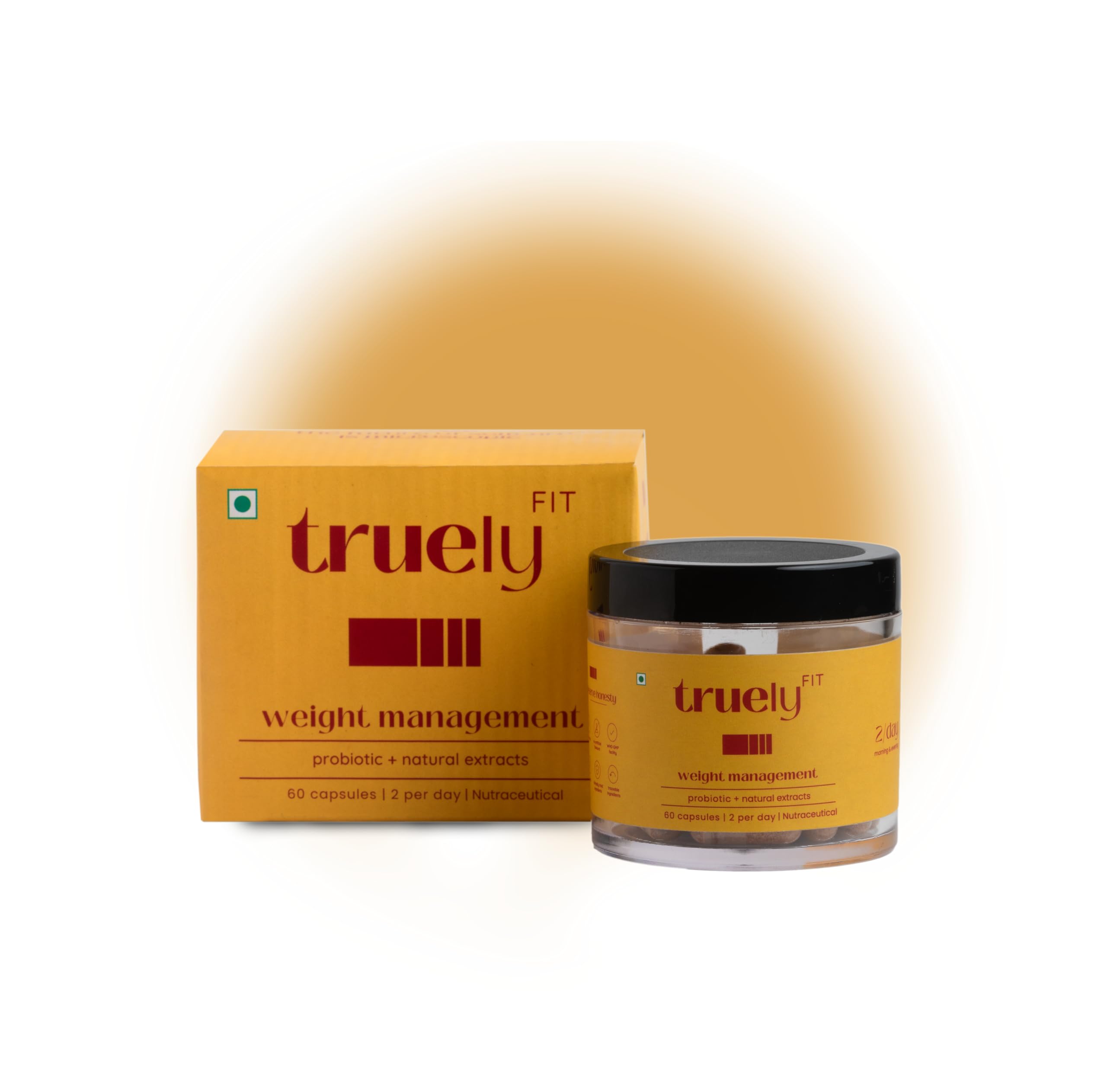 Truely Fit Probiotic Weight Management - 60 Veggie Capsules - Improve Digestion, Curbs Cravings, and Balances Blood Sugar - No Side Effects - Gluten Free - No Artificial Flavors - Vegan (B0BXFH4Y9F) Amazon Price History, Amazon Price Tracker