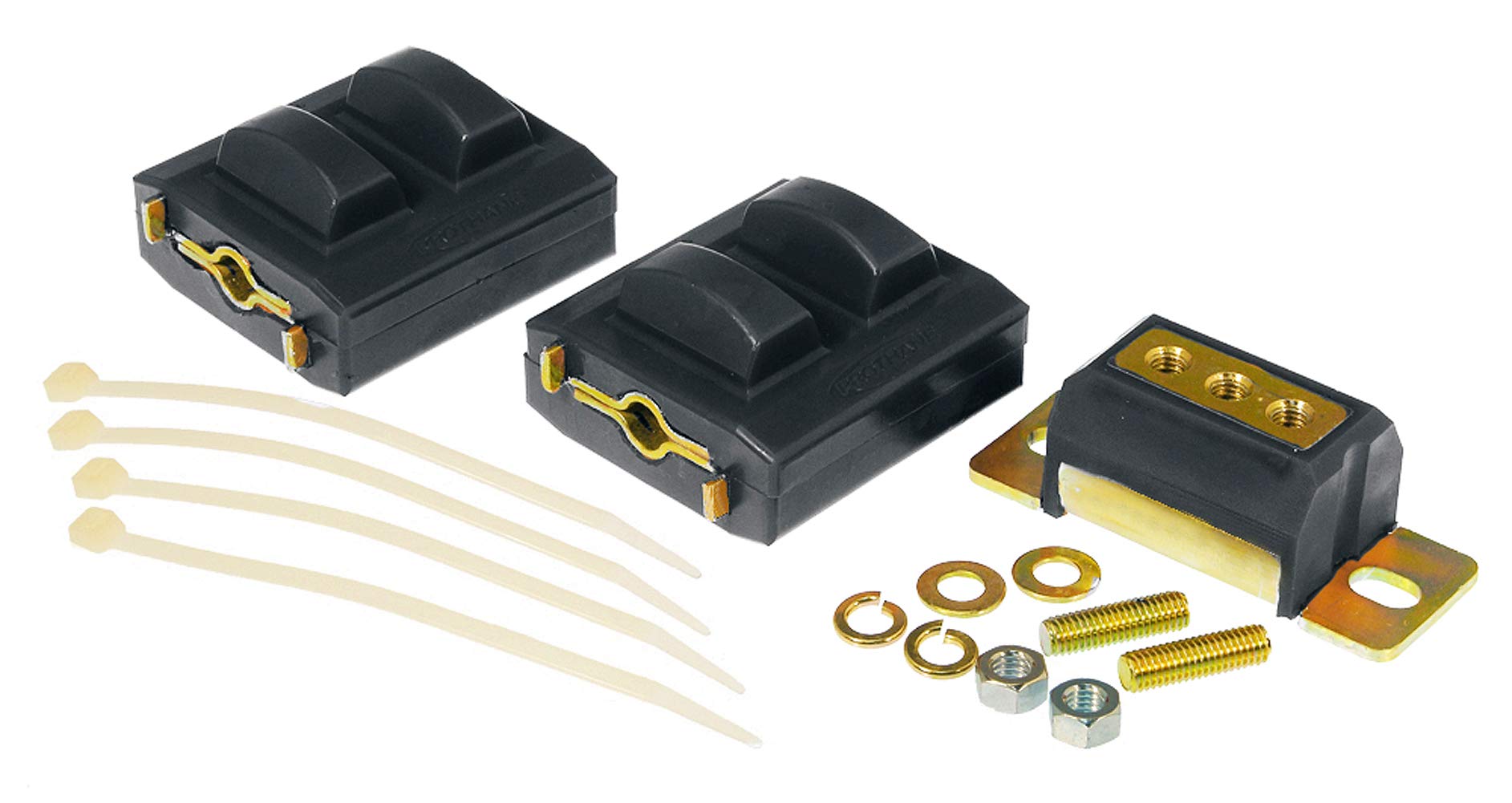Kit de montaje de motor y transmisión de uretano negro PROTHANE 7 1906 BL