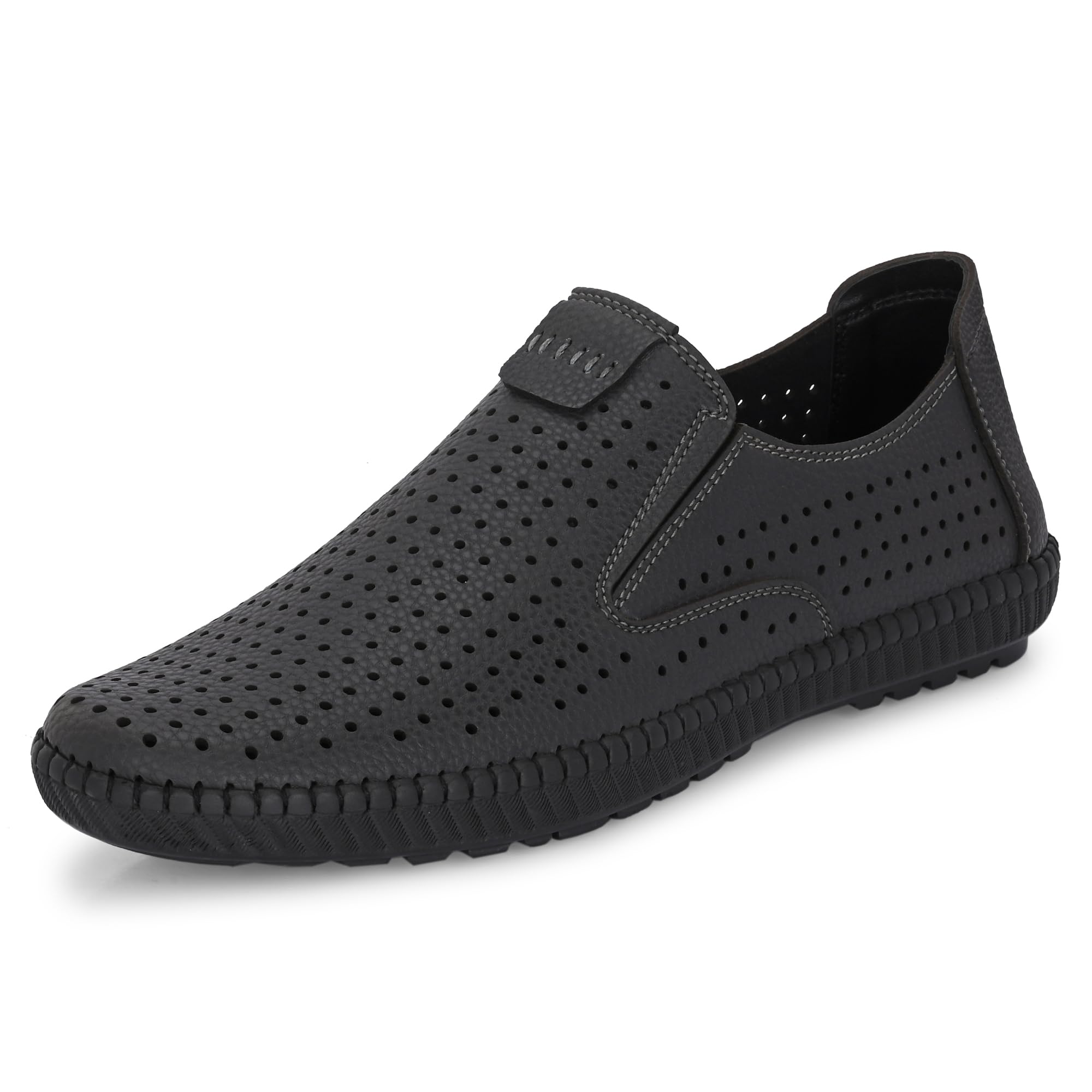 Flexible Formal Shoe for Men | Stylish Slip-On with Soft Cushioned Insole | Breathable Comfort Flexible for Formal and Casual Outfits (9708)-image-21