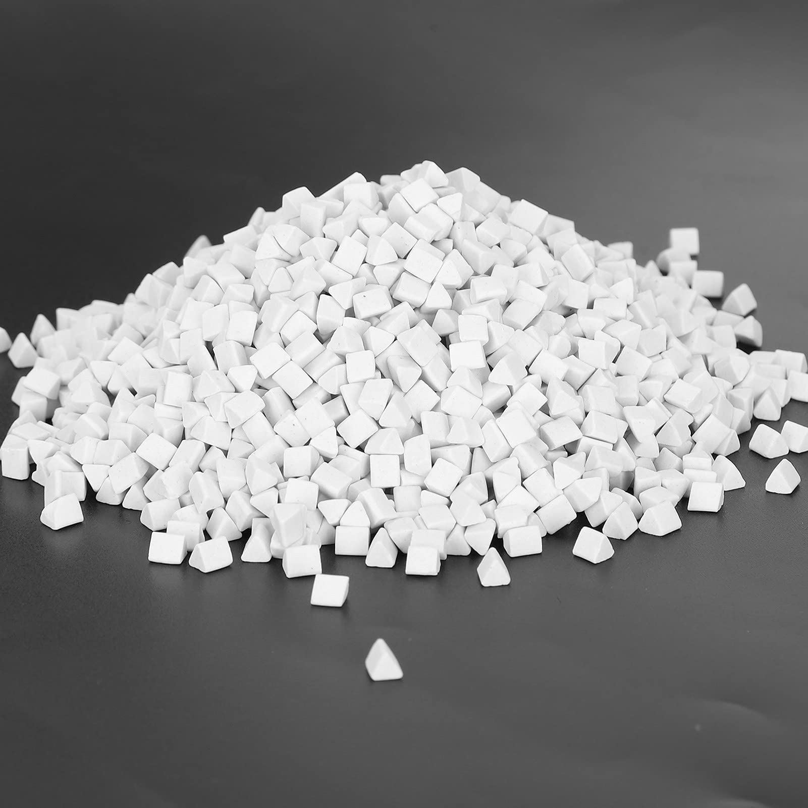 Keramik-Dreieck-Schleifmittel 500 G für Vibrationspoliermaschine, Hochglanz-Schmuckpolieren, Schleifen und Polieren