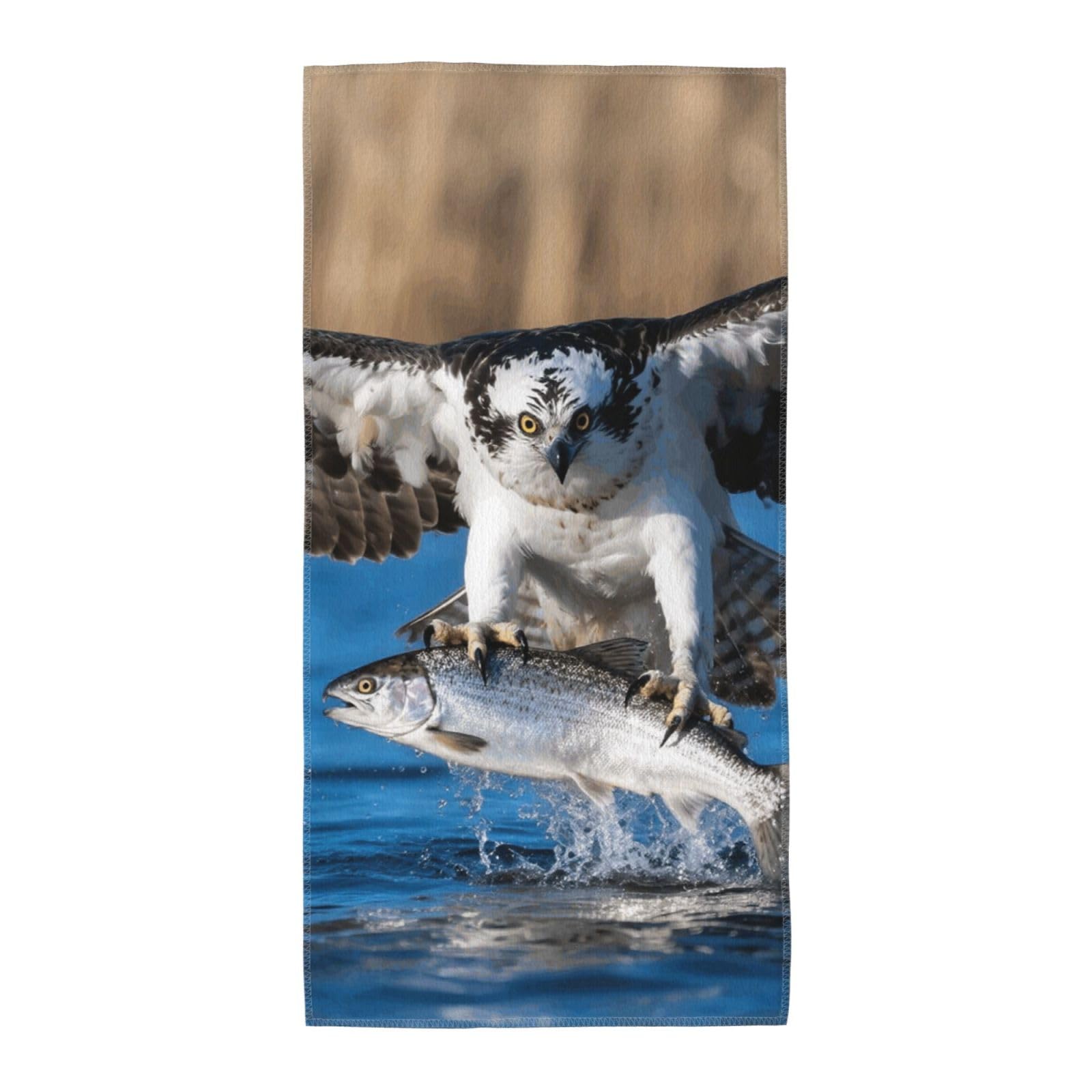 FekiLoot Absorbent Hand Towels 13.8"X27.5" Decorative Bathroom Towel Soft Microfiber Face Towel Hunting Flying Wild Dish Kitchen Towels for Bathroom Kitchen Hotel Spa Bath Towels