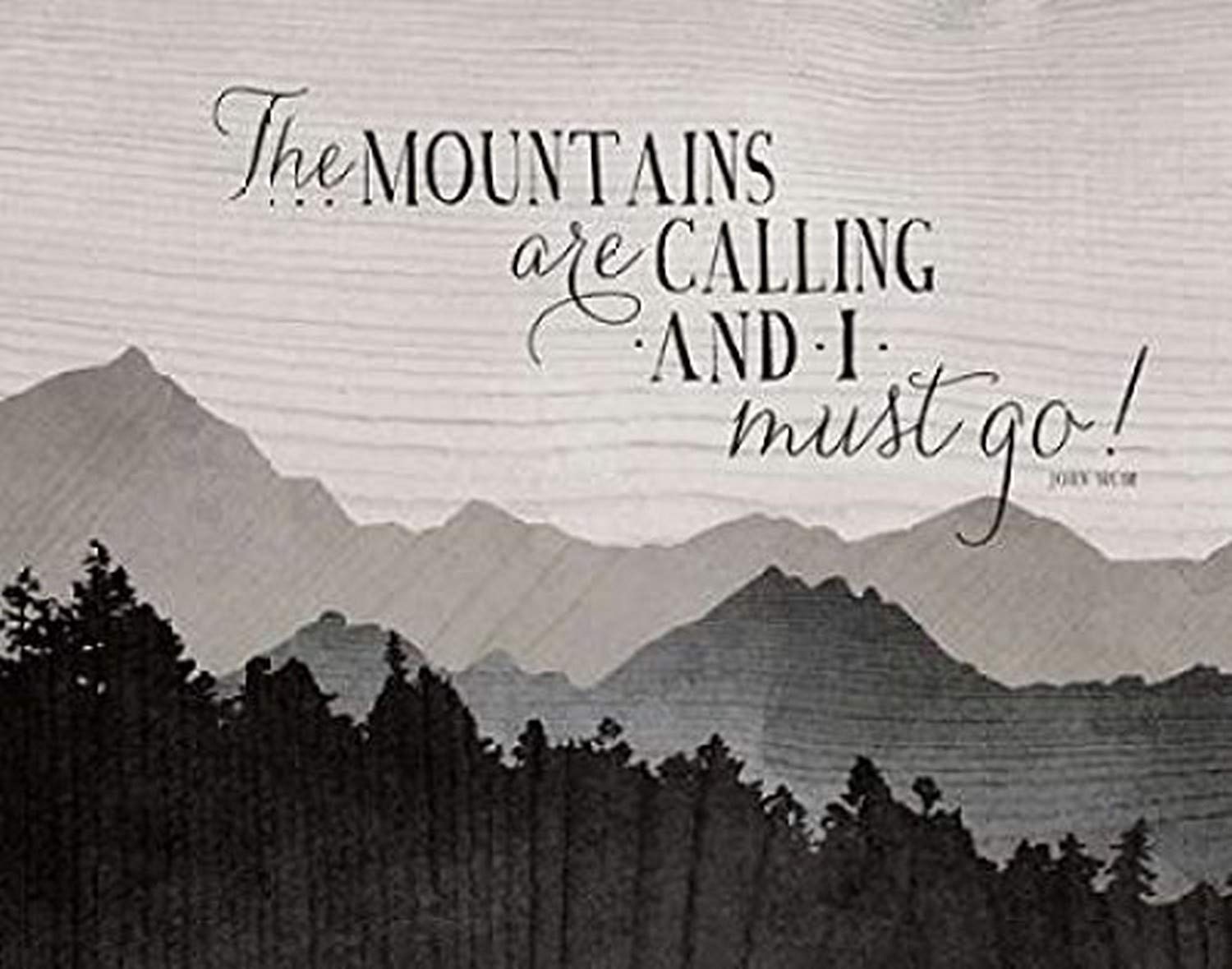 The Poster Corp Amy Cummings – Mountains are Calling Fine Art Print (27.94 x 35.56 cm)