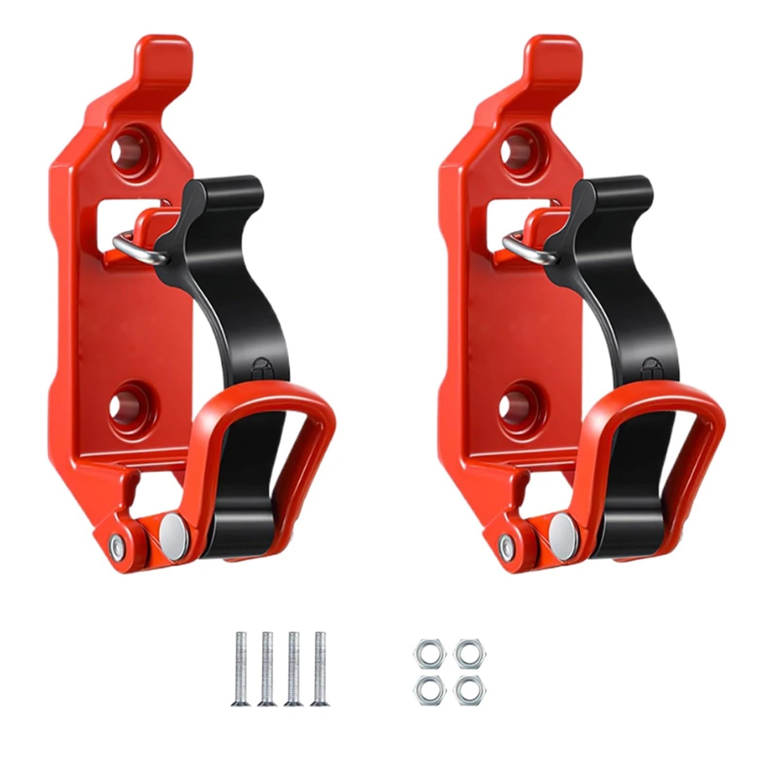 Dachträger im Schaufel-Design, Schnellspanner-Montagesatz for Schaufeln aus Metall und Gummi(Orange)