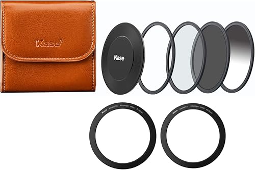 Kase Wolverine - Kit de filtro magnético de vidrio óptico templado a prueba de golpes de 3.740 in, incluye tapa de lente magnética CPL ND1000 Grad