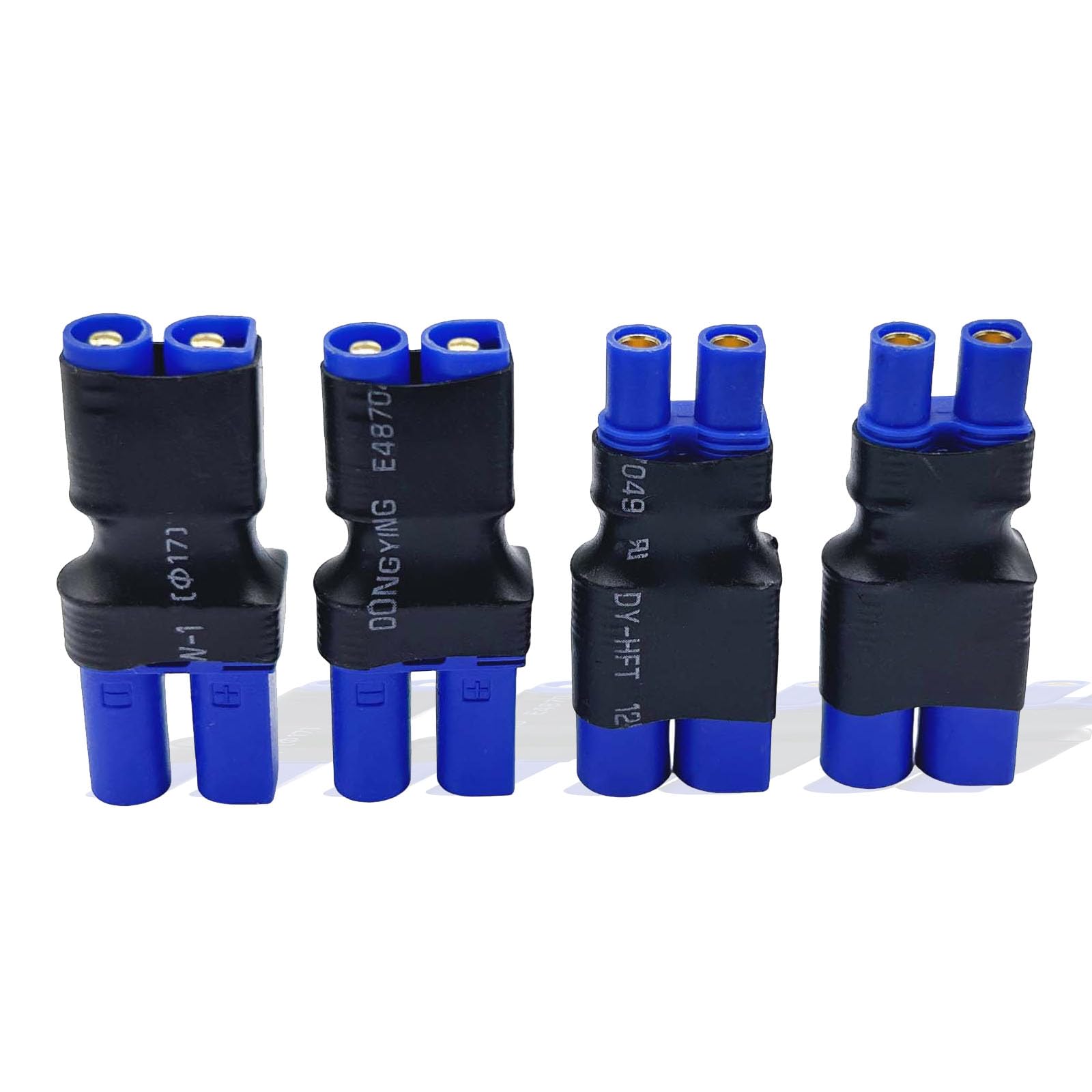 Yowoo Pack De 4 Adaptadores EC3 A EC5 – Conectores Macho Y Hembra Para Baterías LiPo De RC – Plug And Play Sin Soldadura – Accesorio Para Drones Y Coches RC