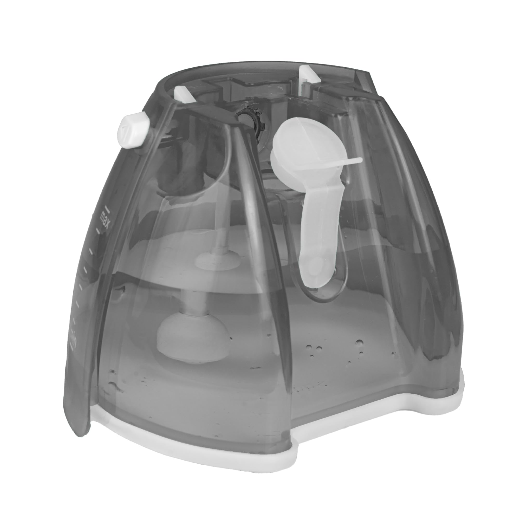 Jocca - Plancha de Vapor Vertical 1500W con Deposito 280ml, Sistema Antigoteo, Plancha de Viaje Compacta, Desinfeccion y Desodorizacion, Gris