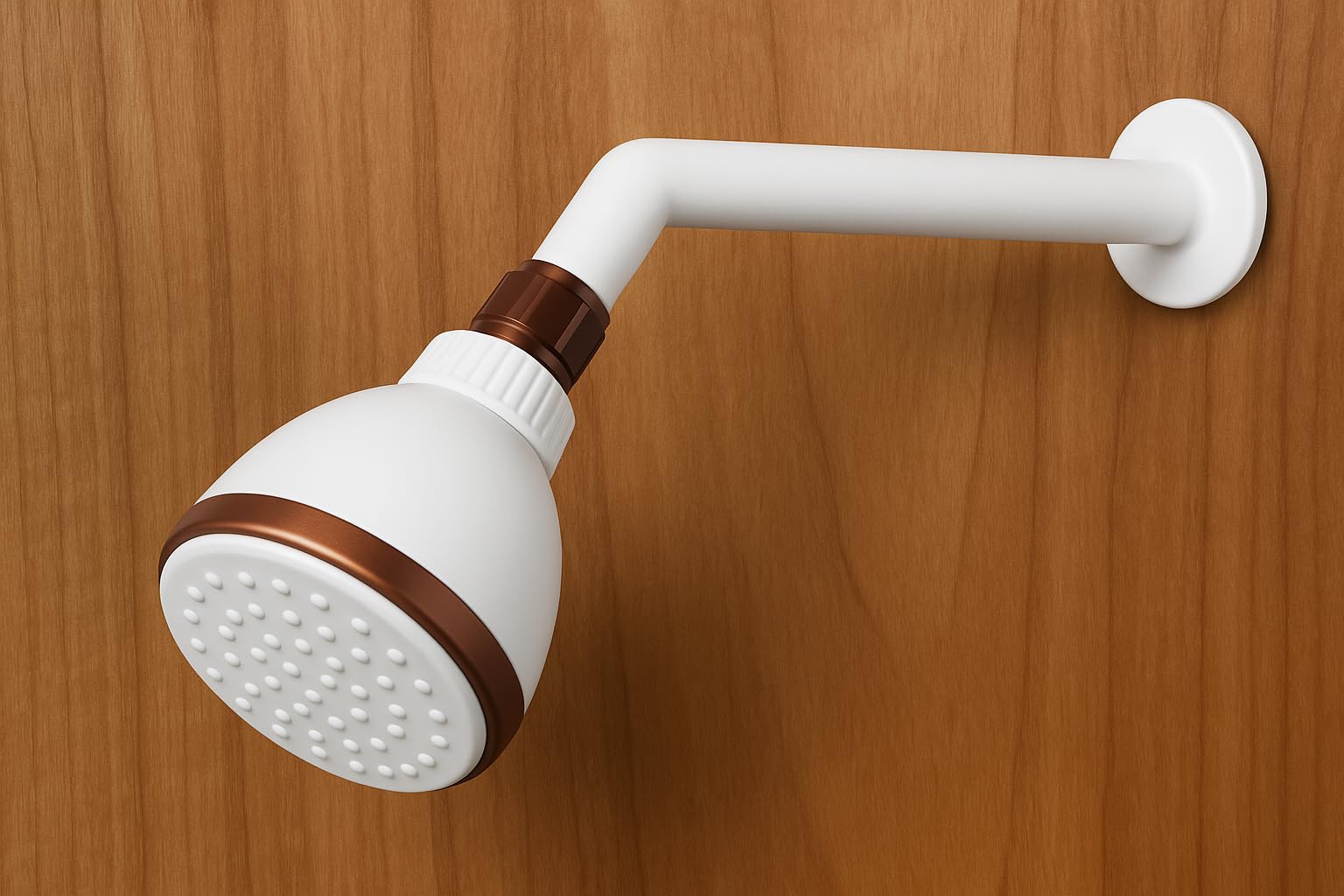MHS 3 Inch White Shower Head - Rust-Free & Easy Install -2
