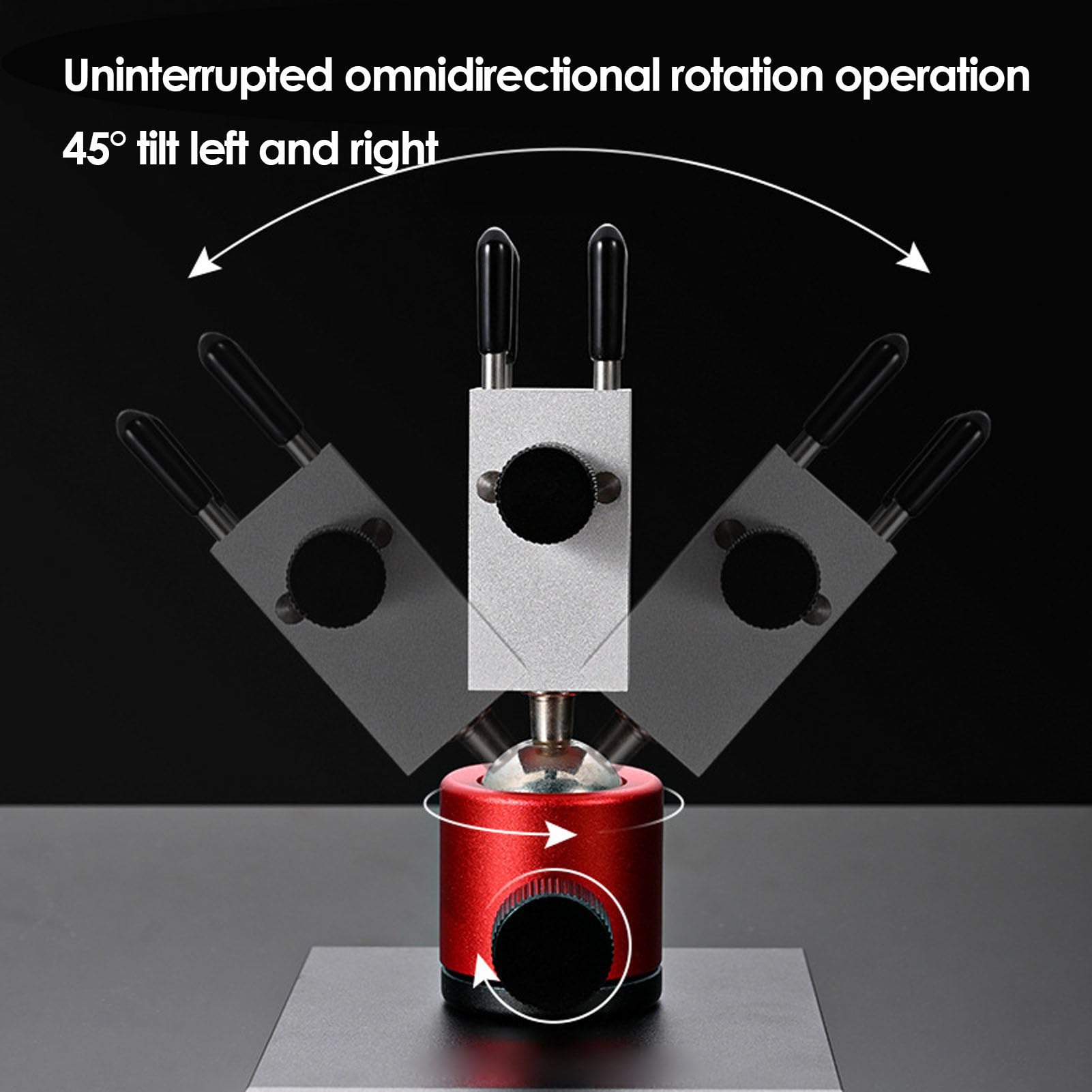 Jectse Mini Morsa da Tavolo, Morsa da Banco Piccola, da Banco Ruotabile a 360° con Base per Creazione di Gioielli, Piccoli Progetti, Progetti Fai da Te, Strumento di Riparazione