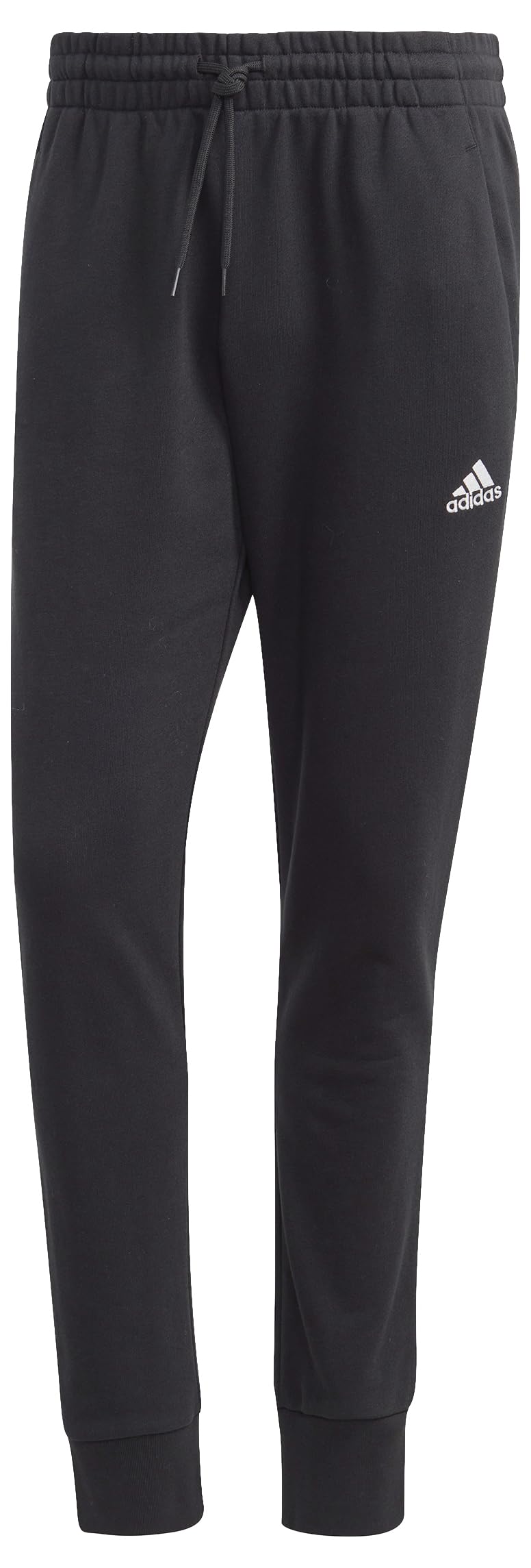 adidas Men's Essentials French Terry Tapered Cuff Pants, Black, XL Tall