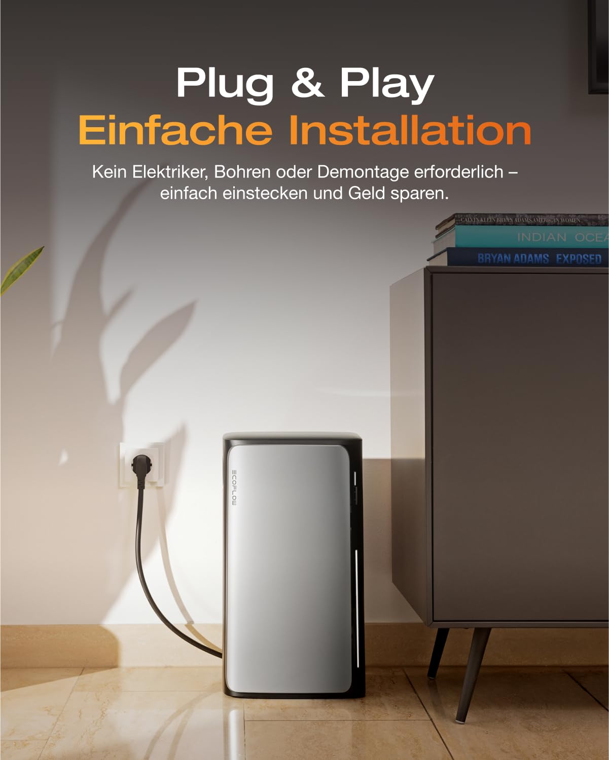 EcoFlow Stream AC Balkonkraftwerk mit Speicher 0% VAT (Generalüberholt) | 1,92kWh Solarspeicher, 800W bidirektional, erweiterbar bis 11,52kWh, IP65, Kleine Verpackungsmängel,Produkt unbenutzt