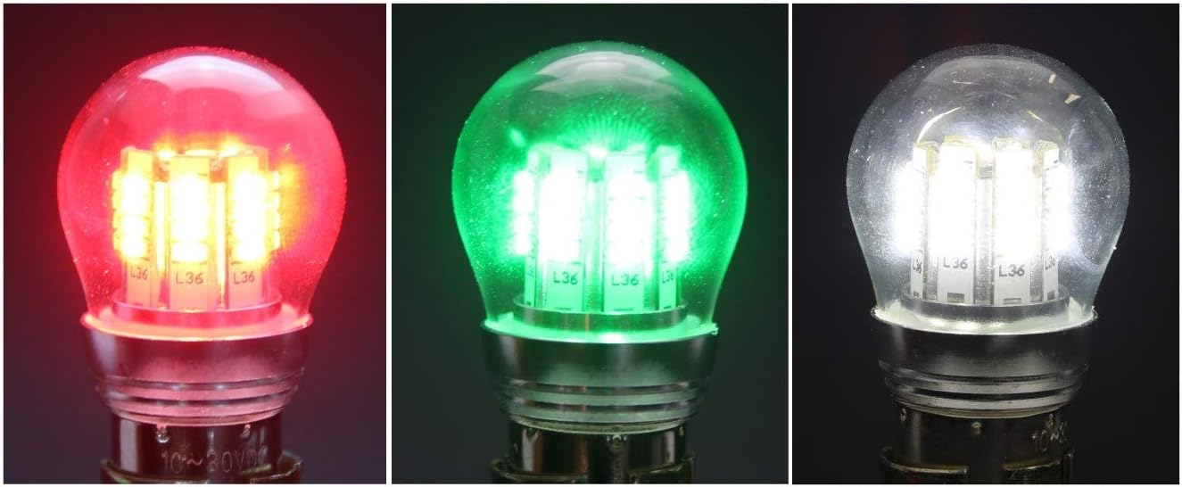 LED Navigation Bulbs - Set of Three (3) Bulbs - RA-7512 / W-1280 / BAY15S