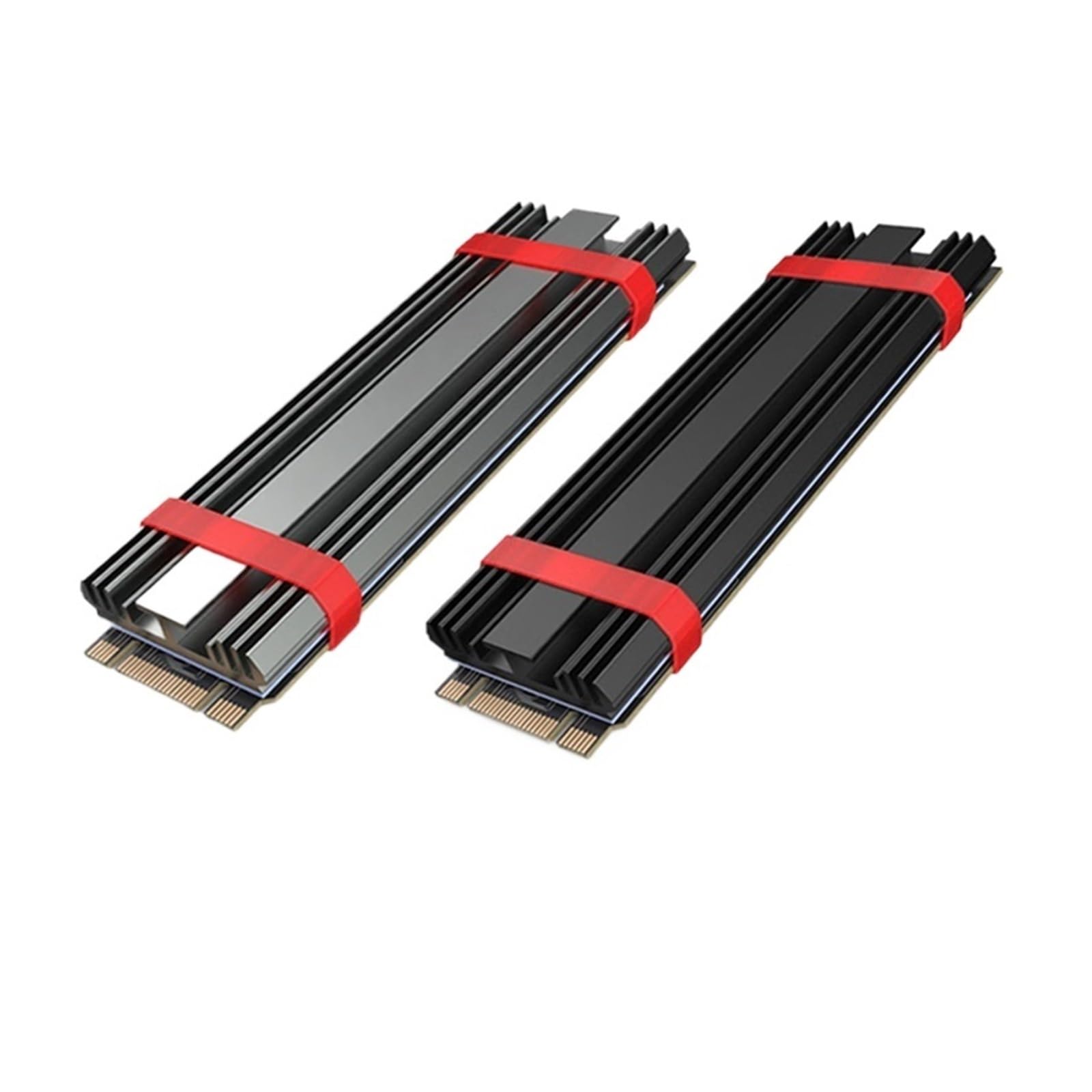 1 Pcs M2-4 SSD Kühler NVME 2280 Solid State Drive Kühlkörper Cooling Pad for Desktop-Computer M.2 NVME kühler(Color:Black)