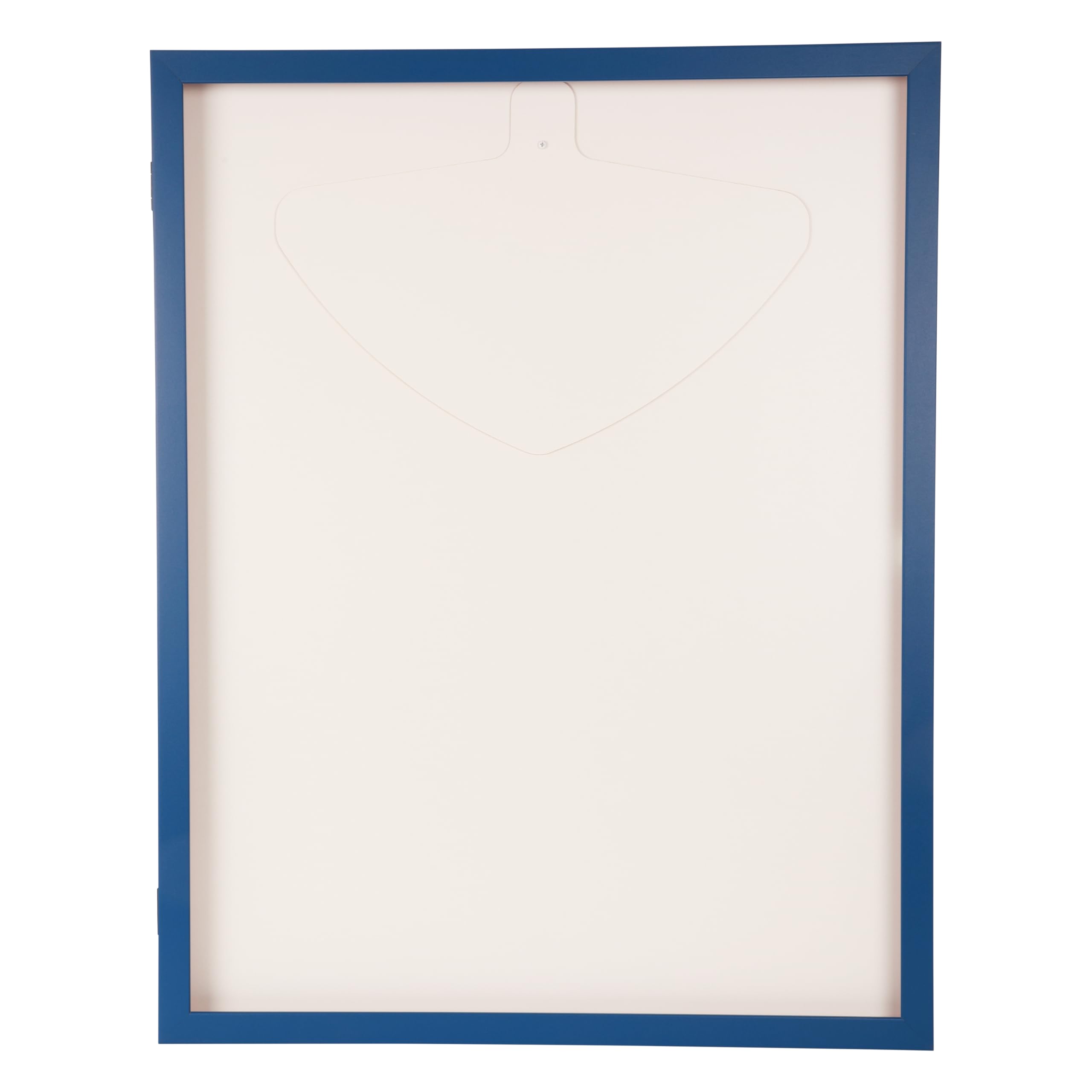 Trikotrahmen mit Drehtür in Vereinsfarben|Farbe: Blau-Rot|Rückwand weiß|UV-Schutz Kunstglas|MDF Rahmen|Magnetverschluss|für Fußballtrikots & Fanartikel