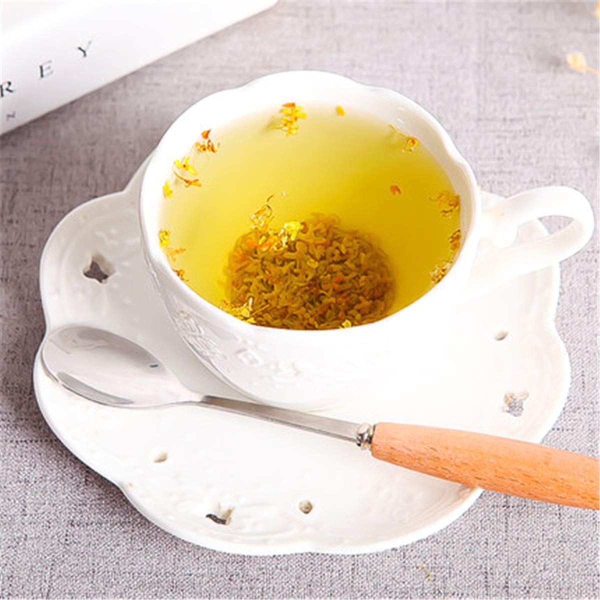 Tisane Thé vert Thé aux fleurs d'Osmanthus doux Fleur naturelle Flos Floraison (500g)