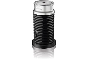 Nespresso Aeroccino3 Milk Frother and Steamer, Sleek Black