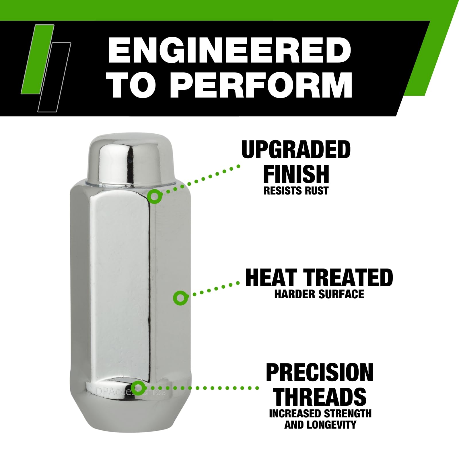 Amazon.com: DPAccessories Chrome 9/16-18 Lug Nuts - Closed