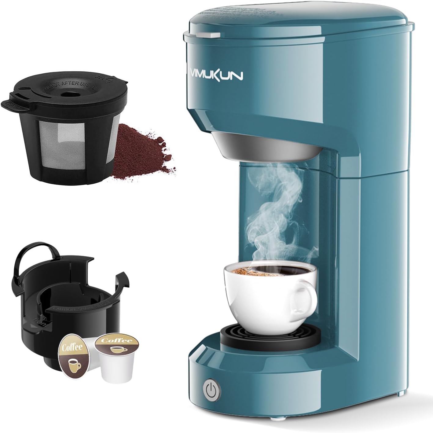 Vimukun Single Serve Coffee Maker, One Cup Coffee Maker for