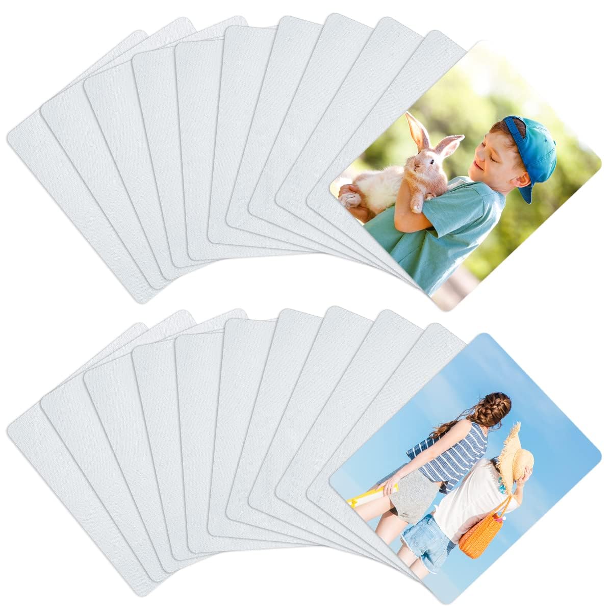 60 Pcs Sublimation Mouse Pads Blanks White Mouse Mat Bulk for Sublimation Transfer Heat Press Printing DIY Crafts Mousepad for Custom with Non Slip